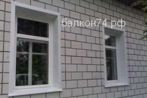 пластиковый откос снаружи